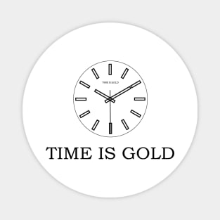 Time is Gold! Clock Magnet